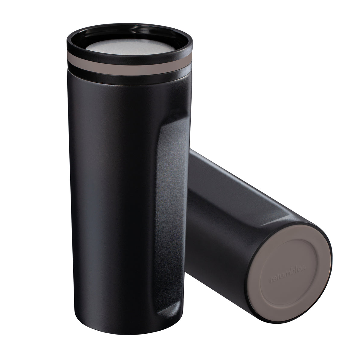 Becher: schwarz, Ring: braun, Boden: braun