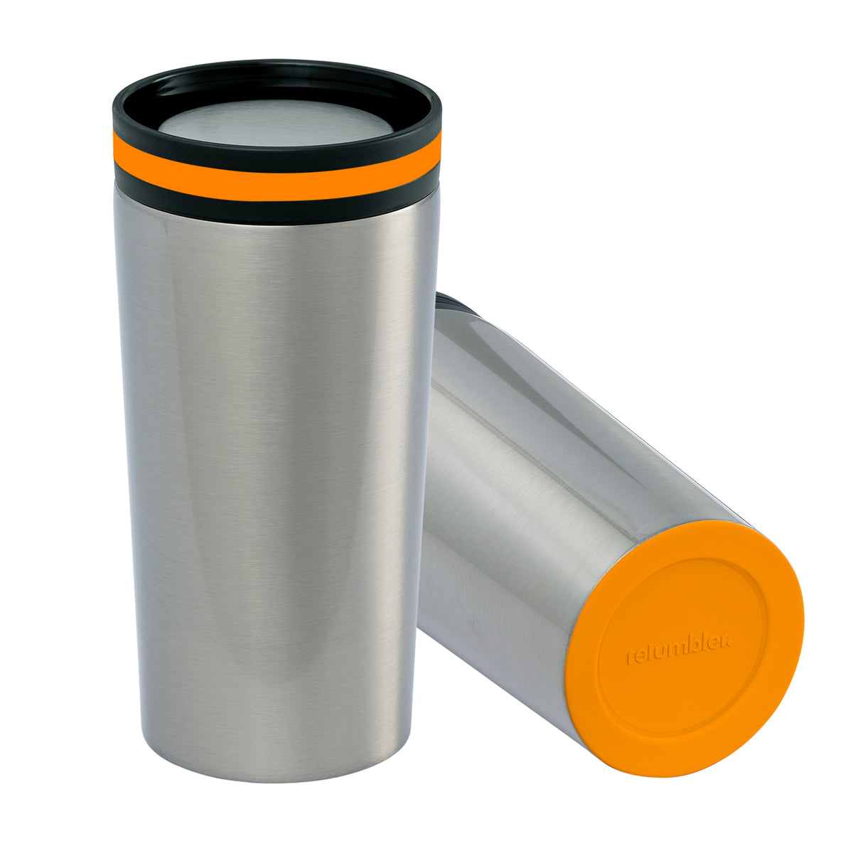 Becher: silber, Ring: orange, Boden: orange