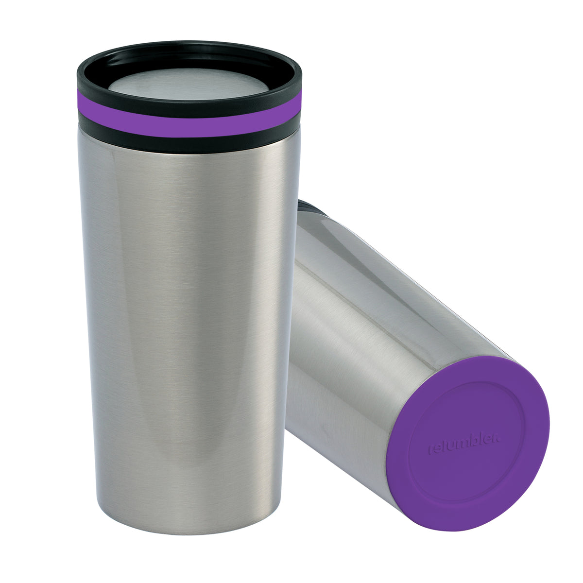 Becher: silber, Ring: lila, Boden: lila