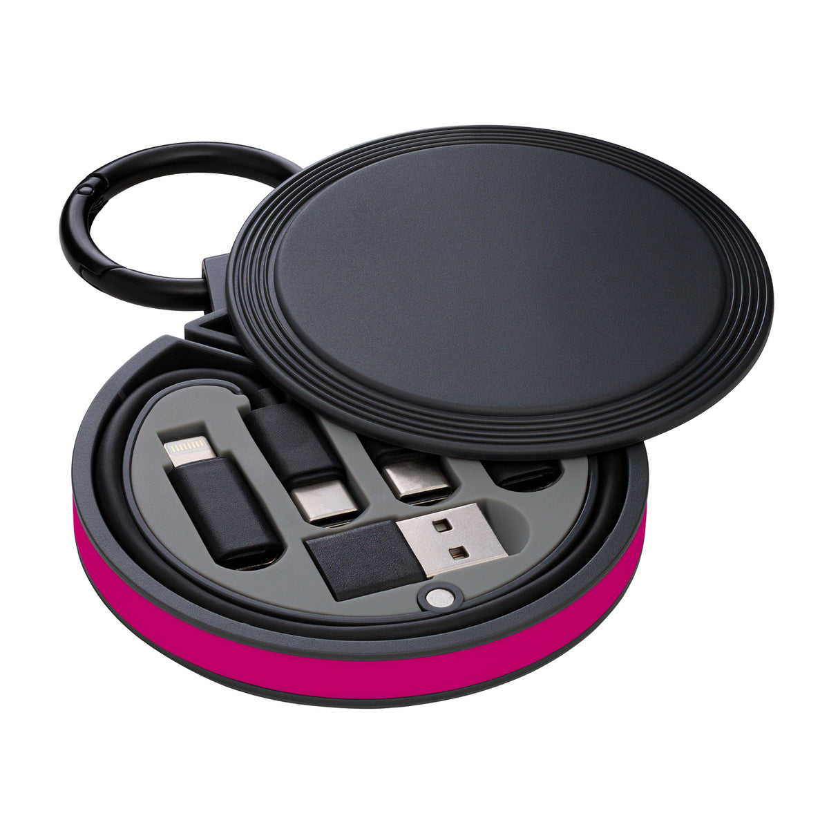 Korpus: schwarz, Ring: magenta