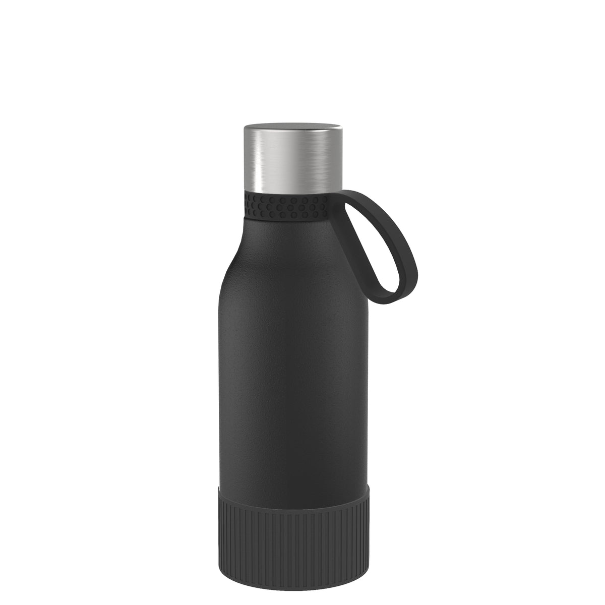 Flasche: schwarz, Ring: schwarz, Hülle: schwarz