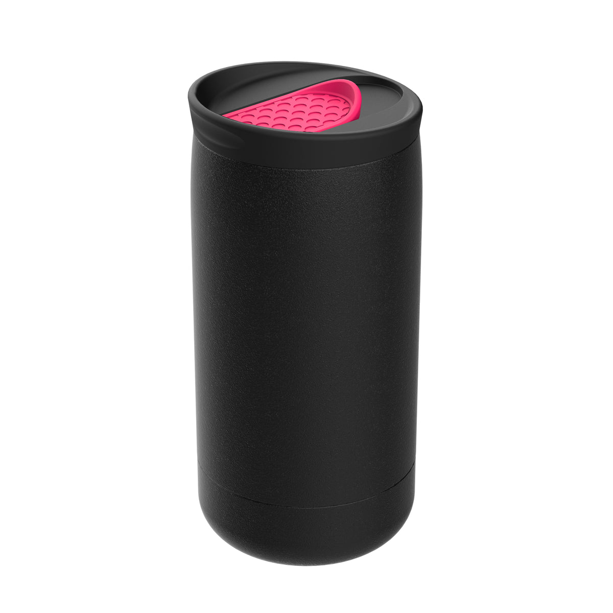 Becher: schwarz, Deckel: magenta
