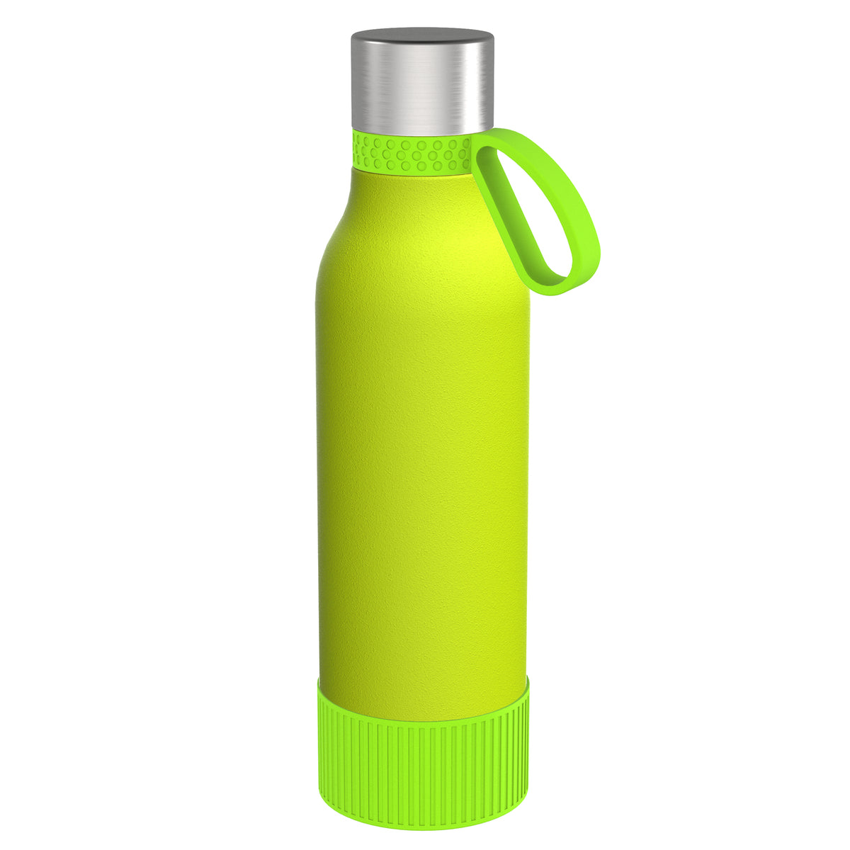 Flasche: grün, Ring: hellgrün, Hülle: hellgrün