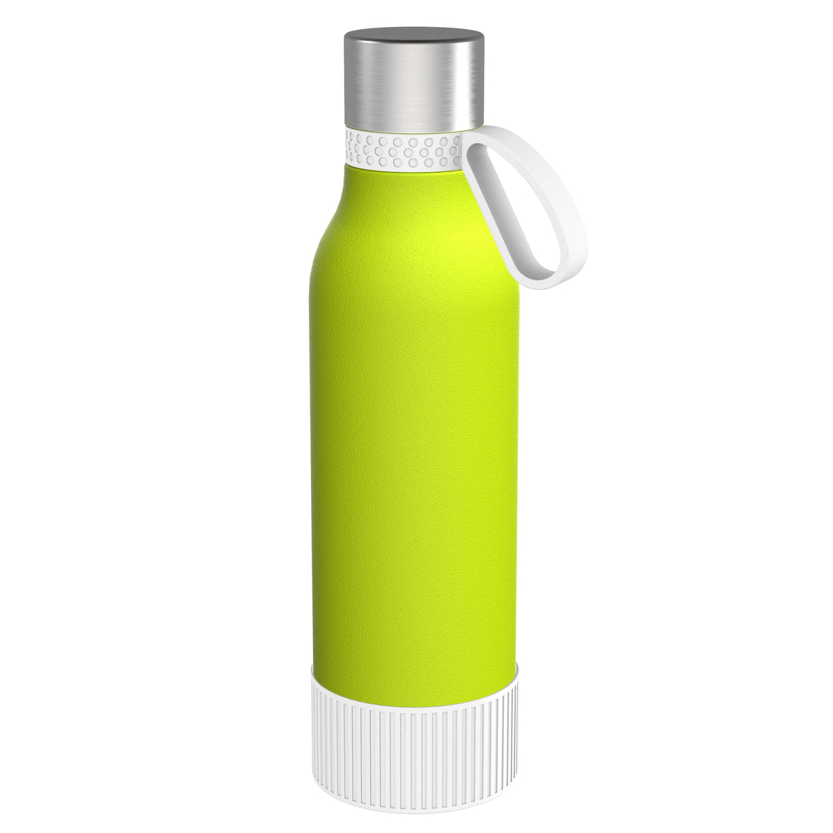 Flasche: grün, Ring: weiß, Hülle: weiß