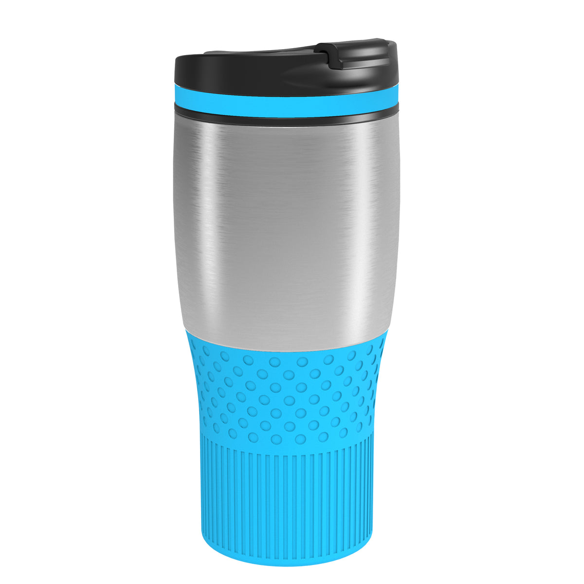 Becher: silber, Ring: cyan, Hülle: cyan