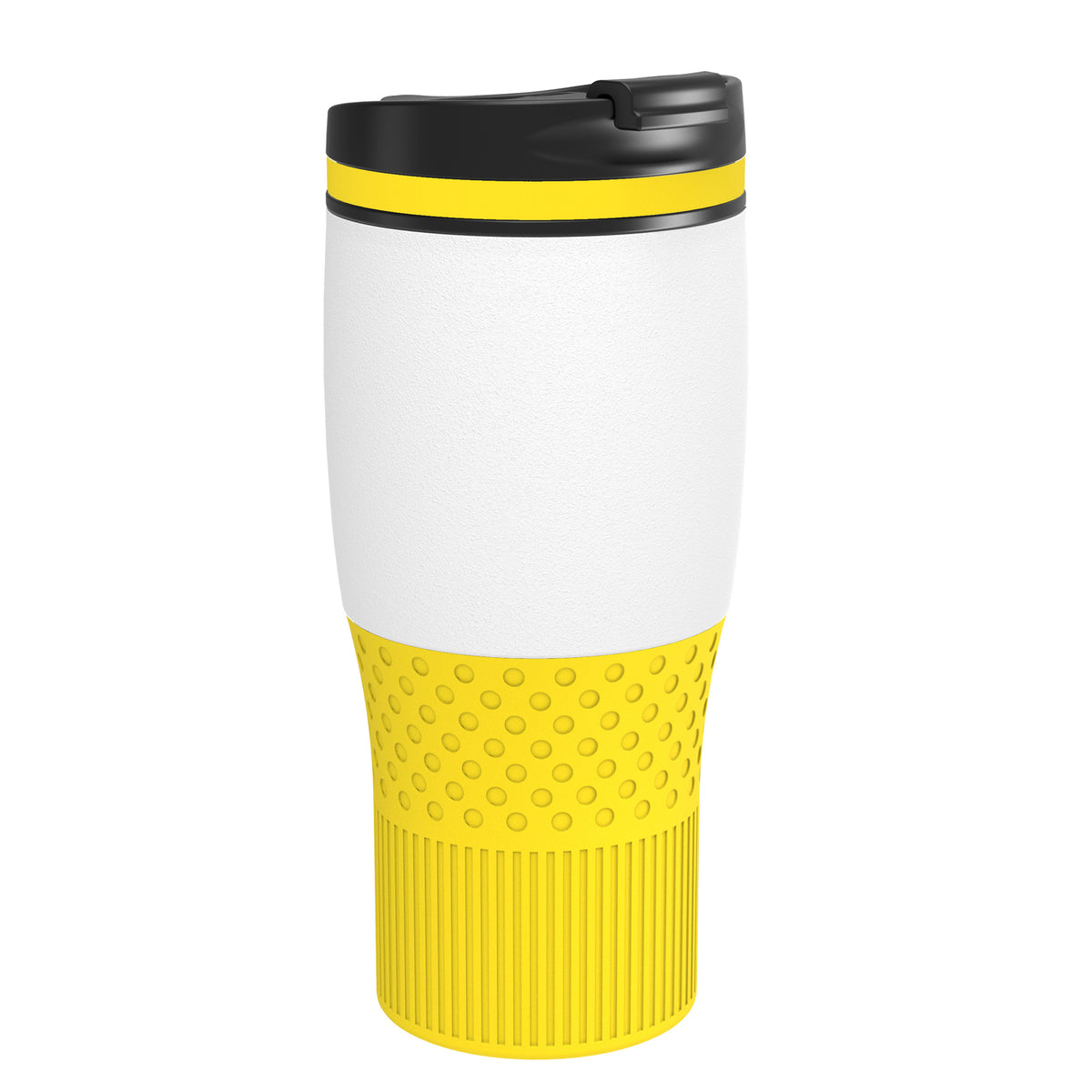 Becher: weiß, Ring: gelb, Hülle: gelb