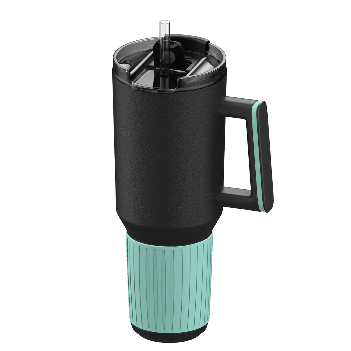 Becher: schwarz, Ring: mint, Hülle: mint