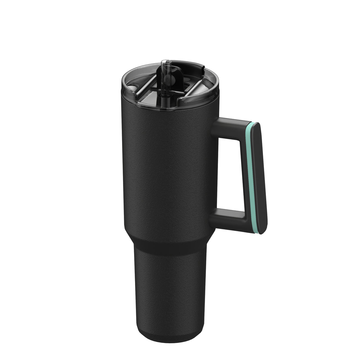 Becher: schwarz, Ring: mint