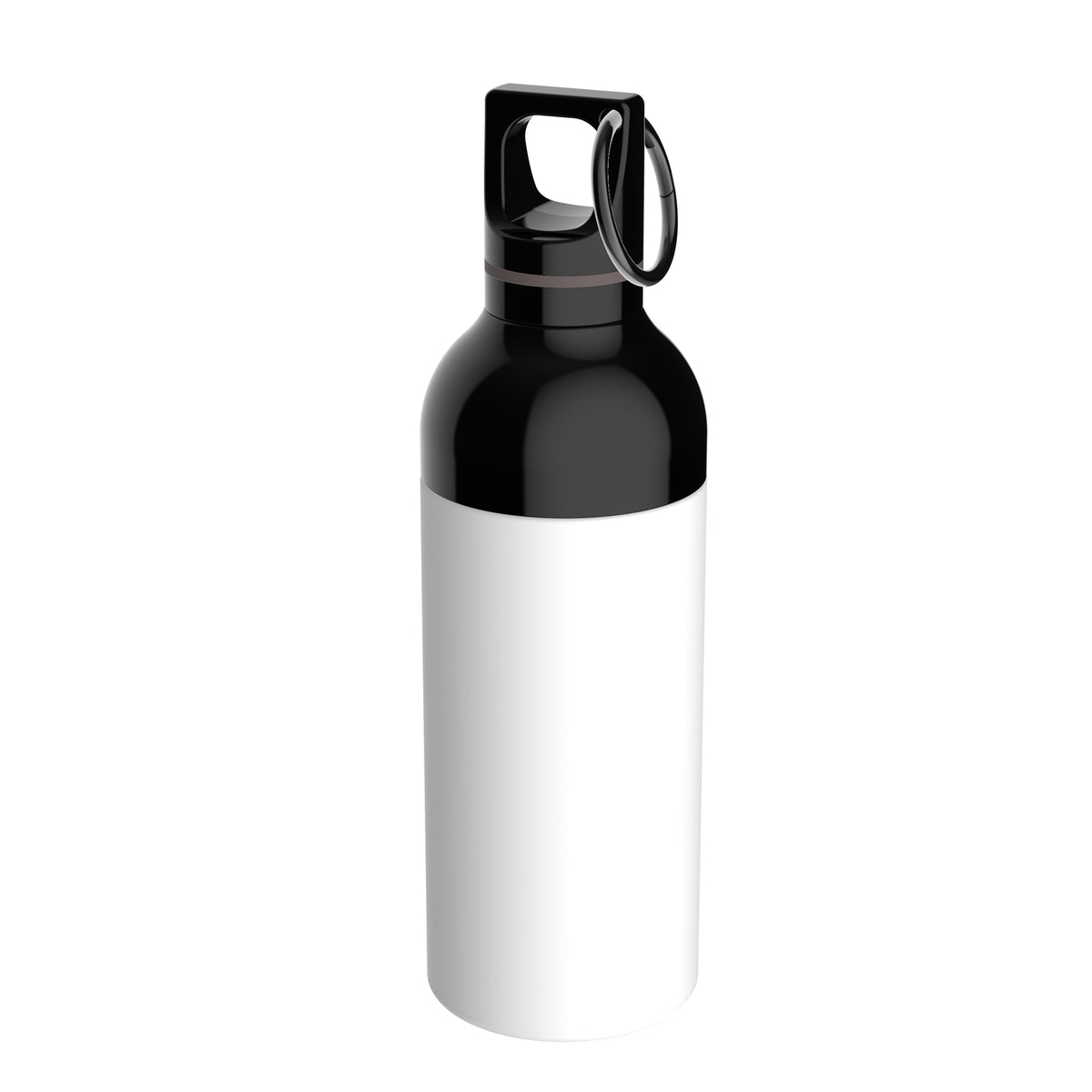 Flasche: weiß, Ring: braun