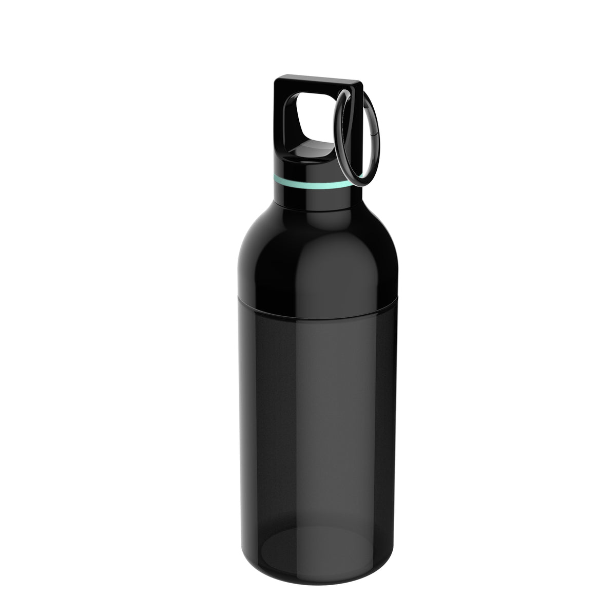Flasche: schwarz, Ring: mint