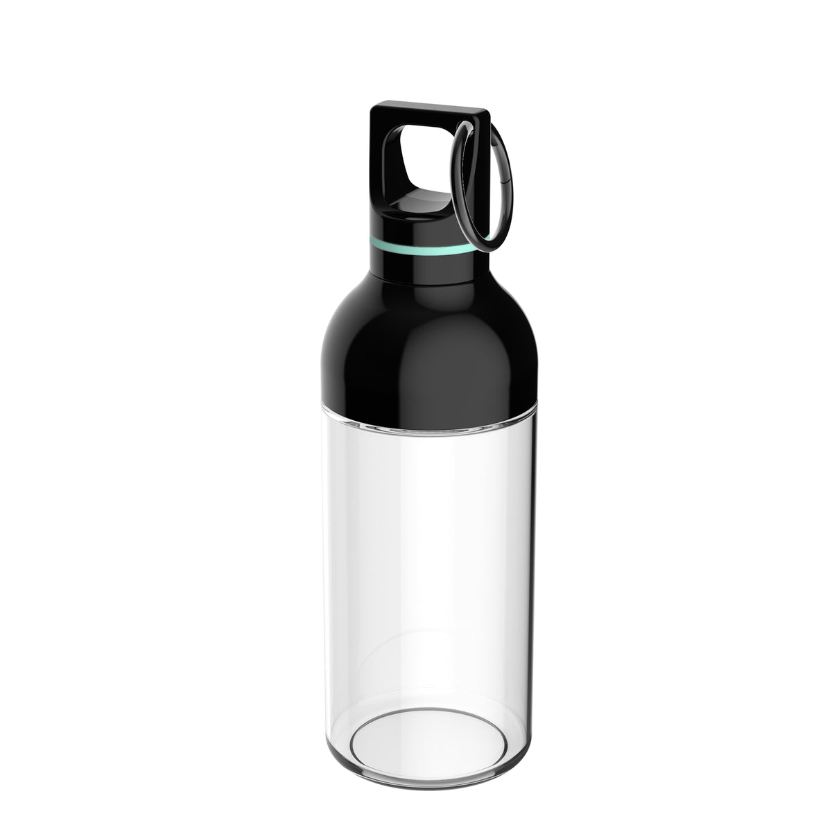 Flasche: transparent, Ring: mint