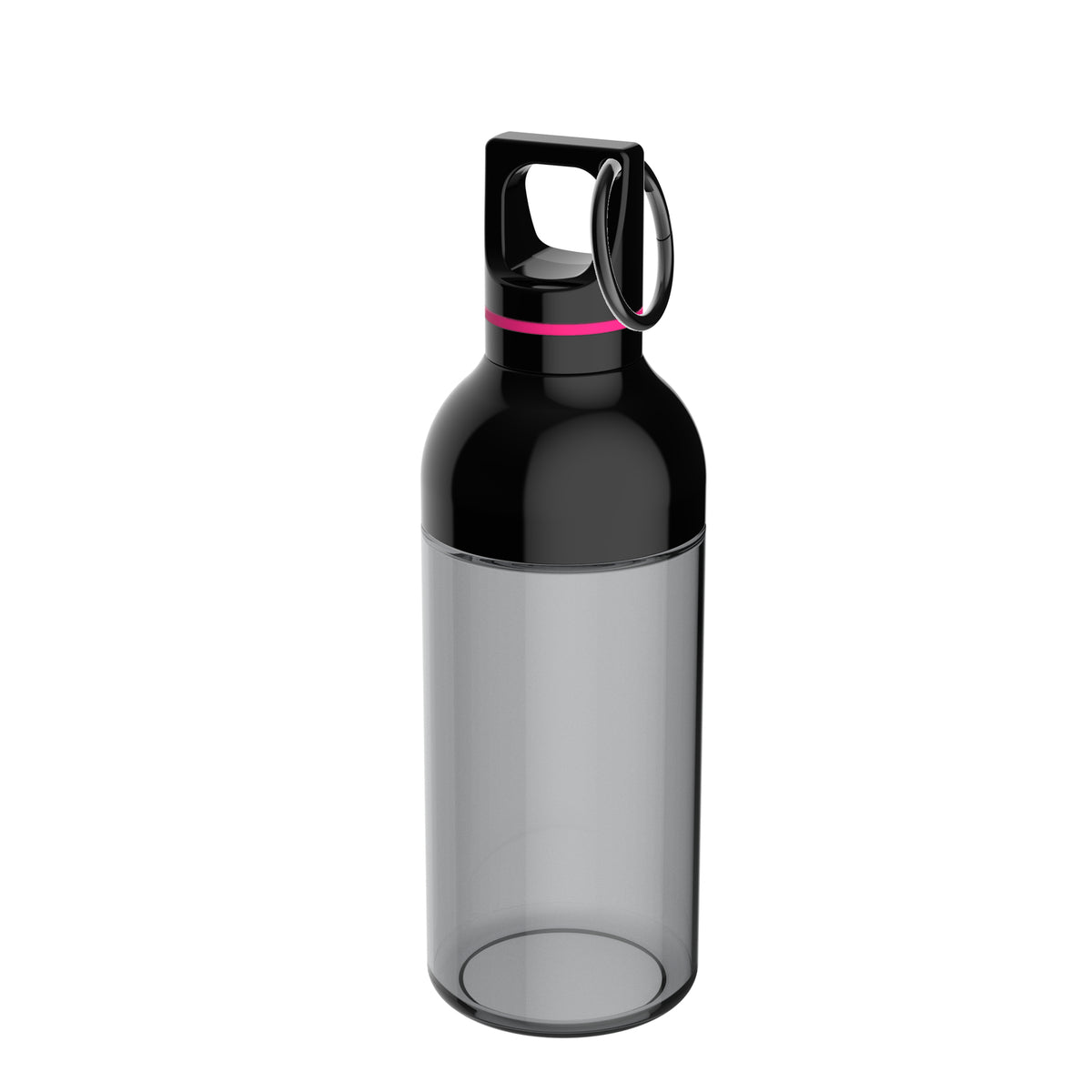 Flasche: grau, Ring: magenta