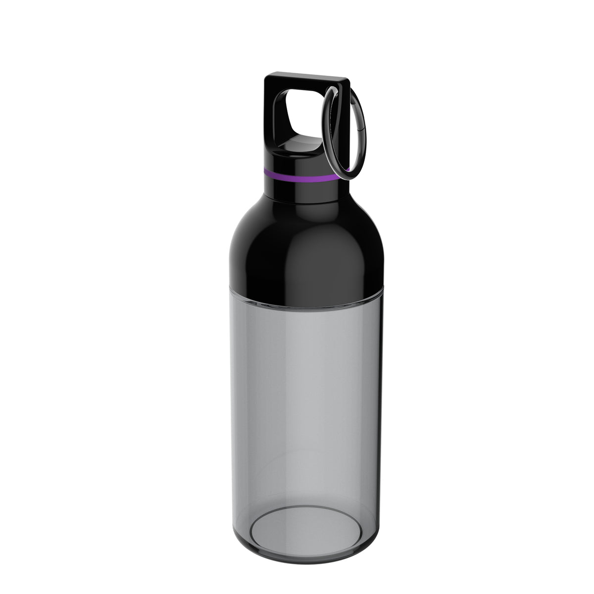 Flasche: grau, Ring: lila