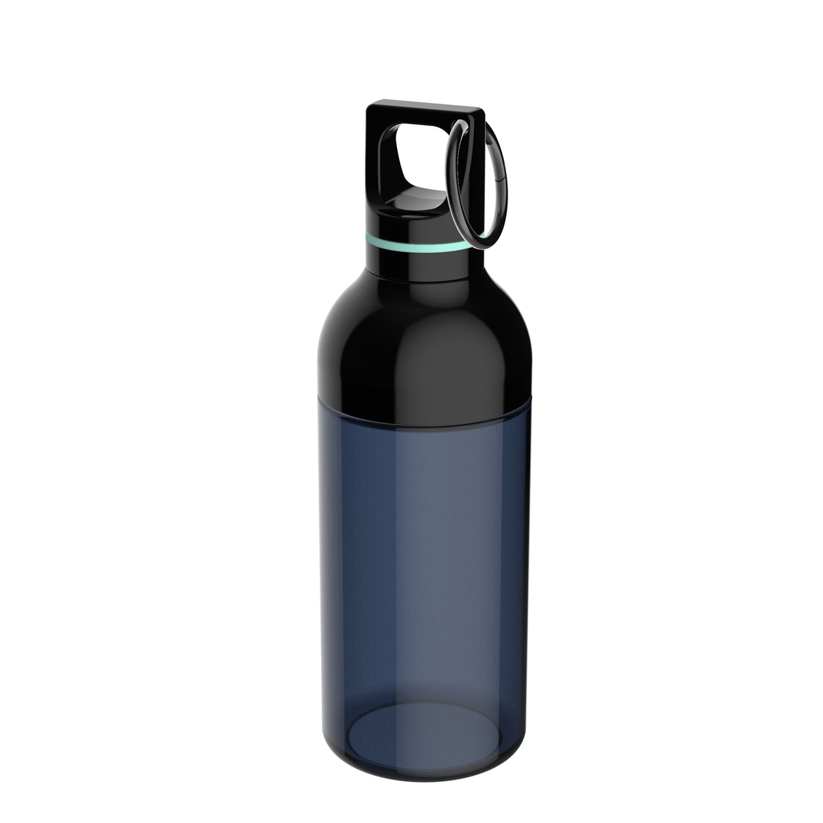 Flasche: blau, Ring: mint