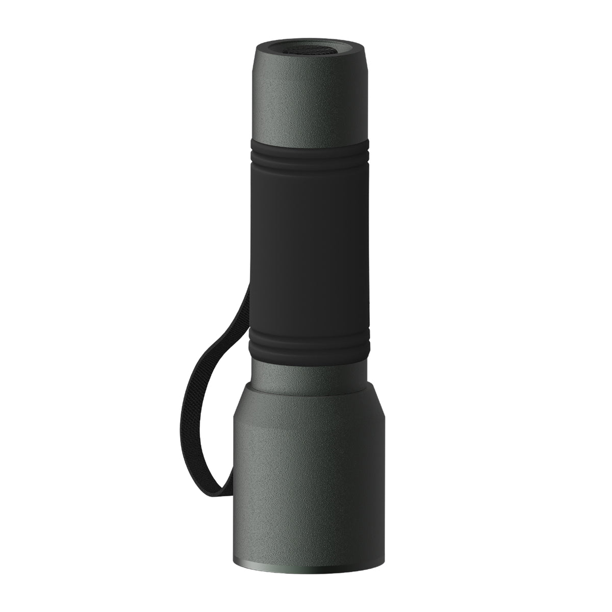 Taschenlampe: grau, Hülle: schwarz