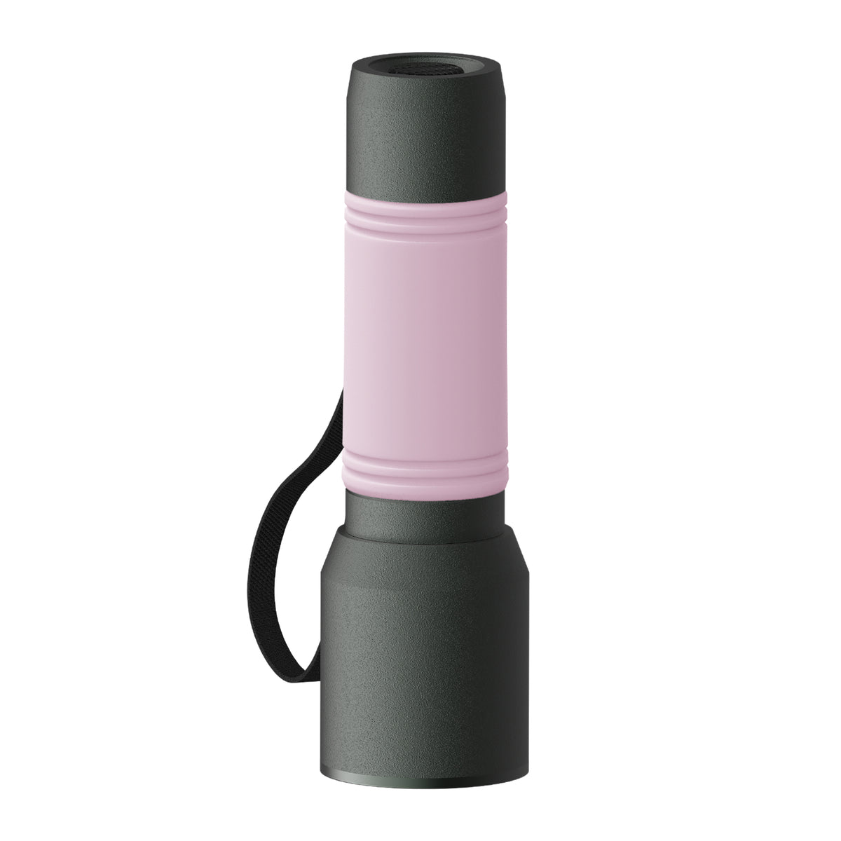 Taschenlampe: grau, Hülle: hellmagenta