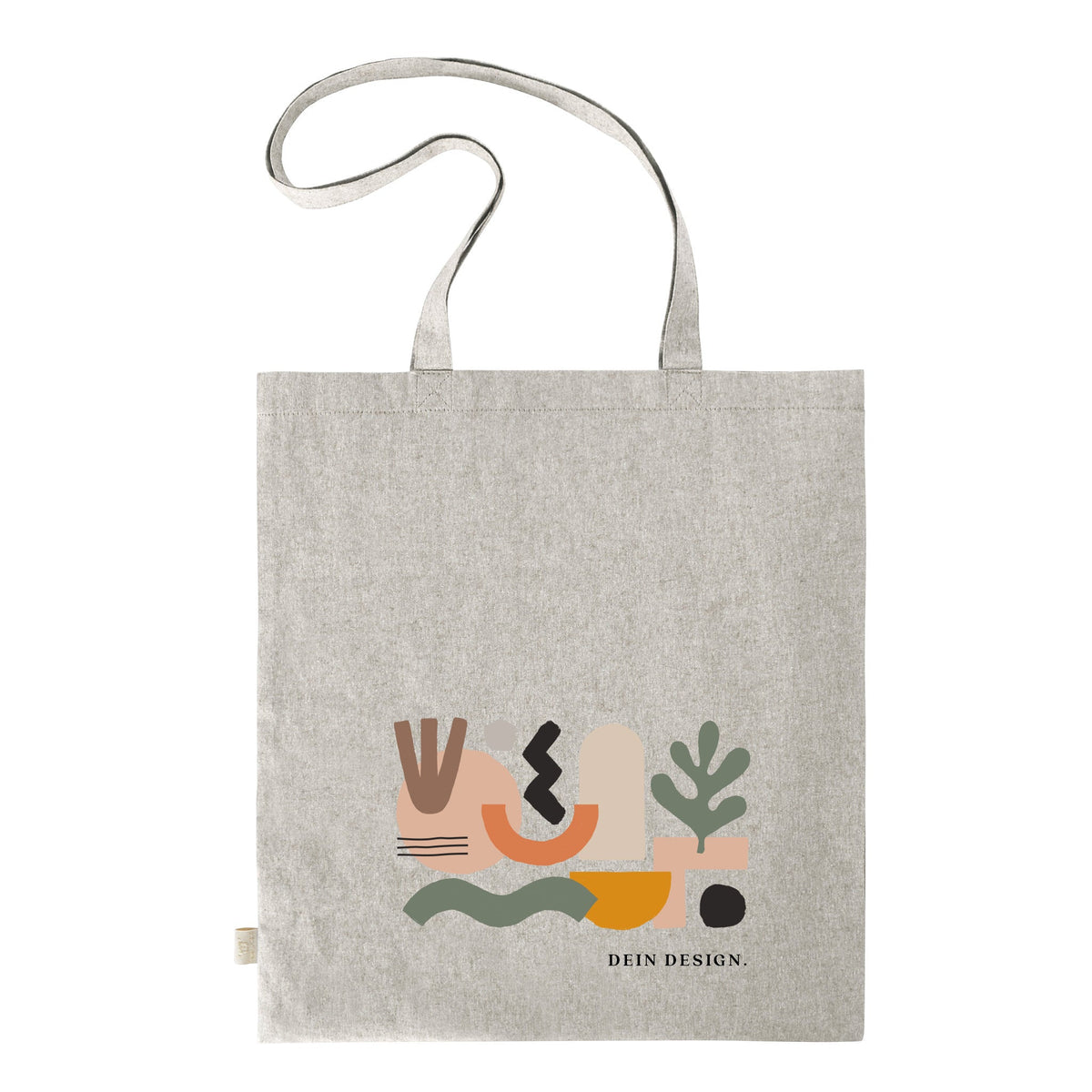 Shopper Organic aus Baumwolle mit Beispieldruck