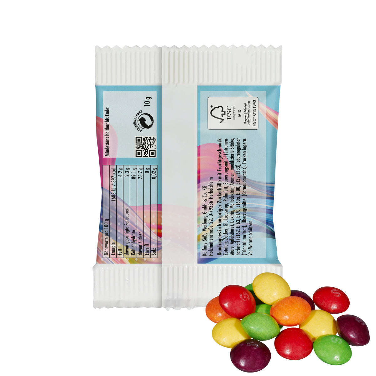 Skittles Frucht Kaubonbons im Papiertütchen