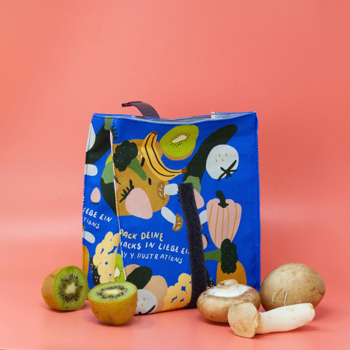 Snackbeutel mit frische Inlay Digitaldruckbeispiel