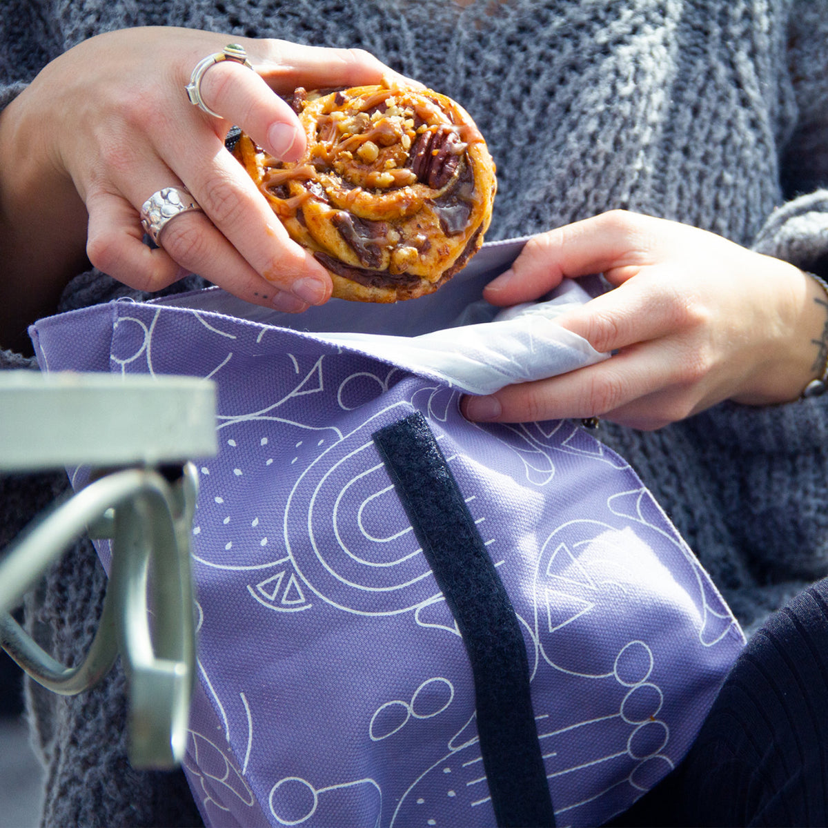 Snackbeutel mit frische Inlay flieder