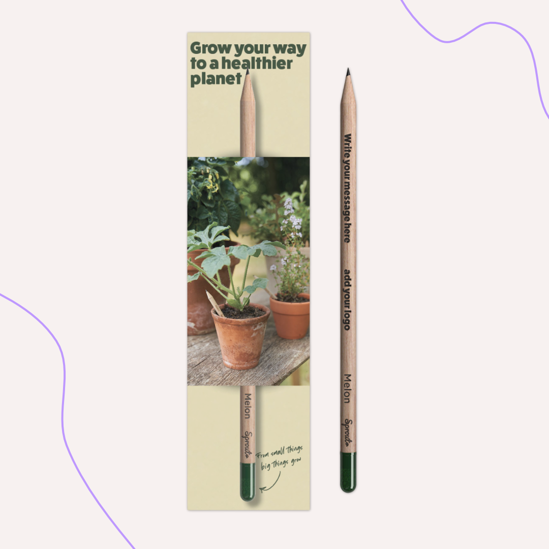 Sprout Bleistift in Einsteckkarte mit Deinem Design