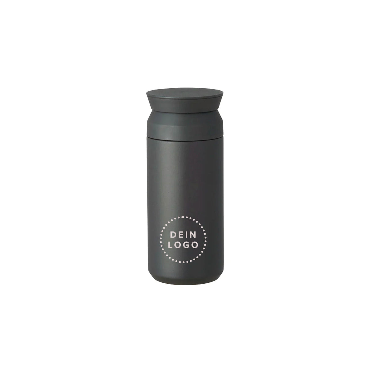 Thermosflasche in schwarz