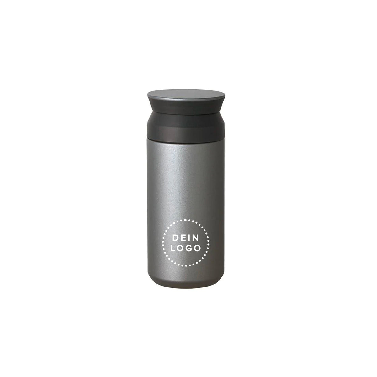 Thermosflasche in silber
