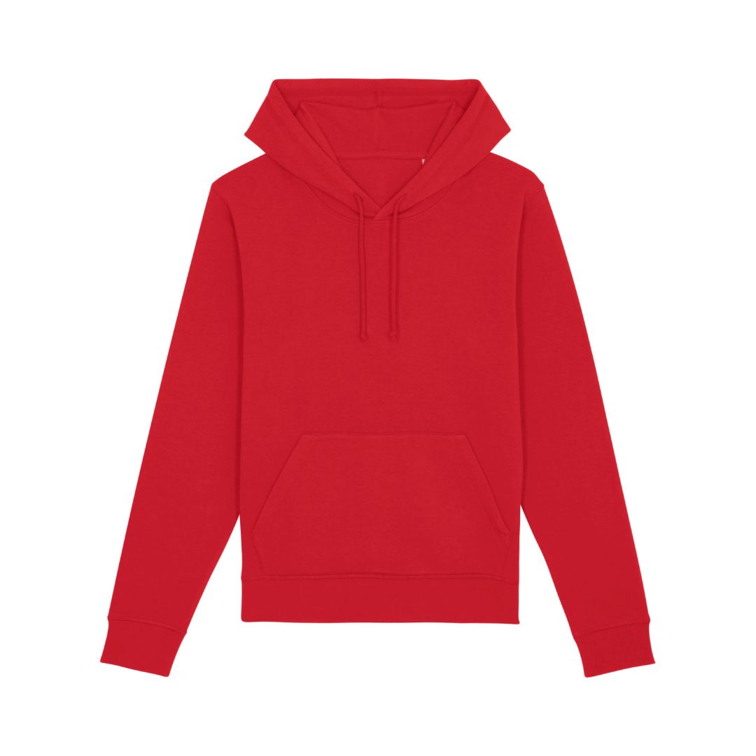 Unisex Hoodie in Rot.