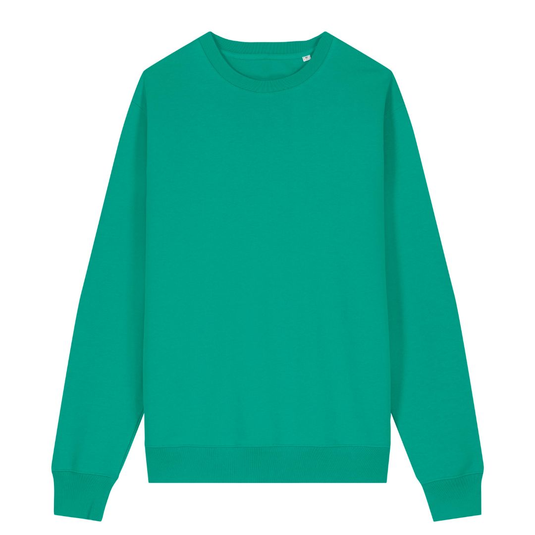 Unisex Sweatshirt in grün.
