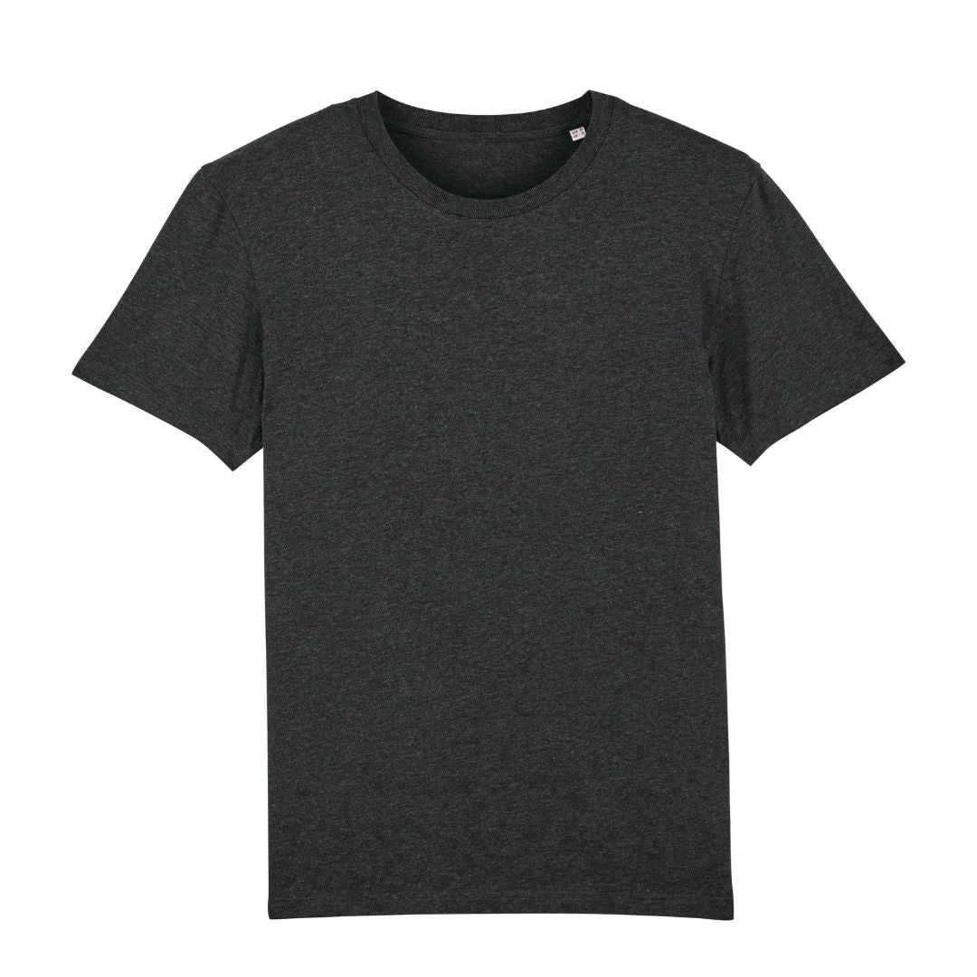 Unisex T-Shirt in Dunkelgrau.