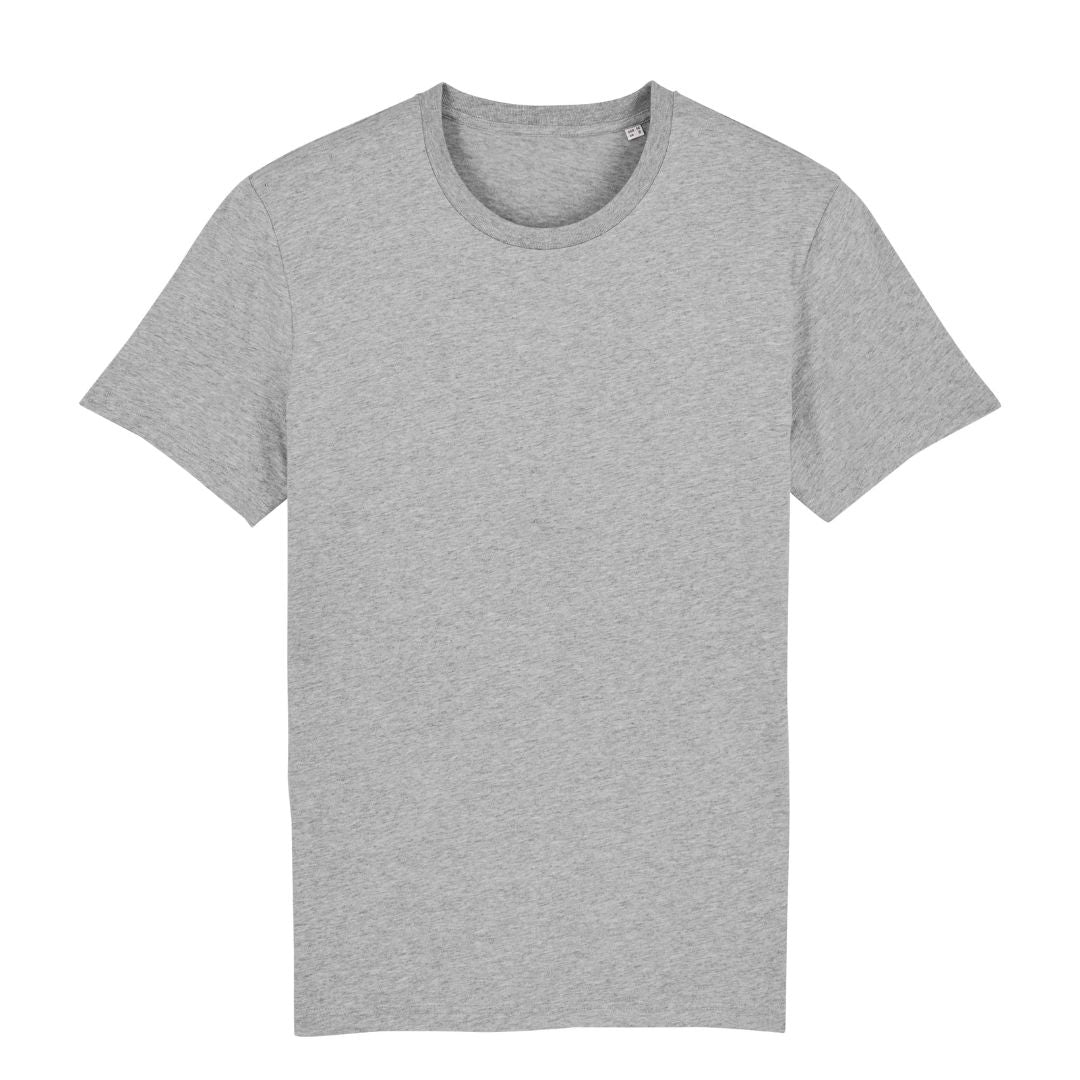 Unisex T-Shirt in Grau meliert.