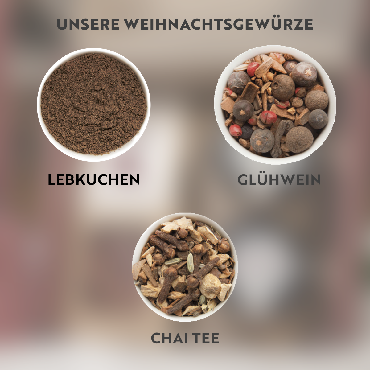 Weihnachtsgewürz Auswahl