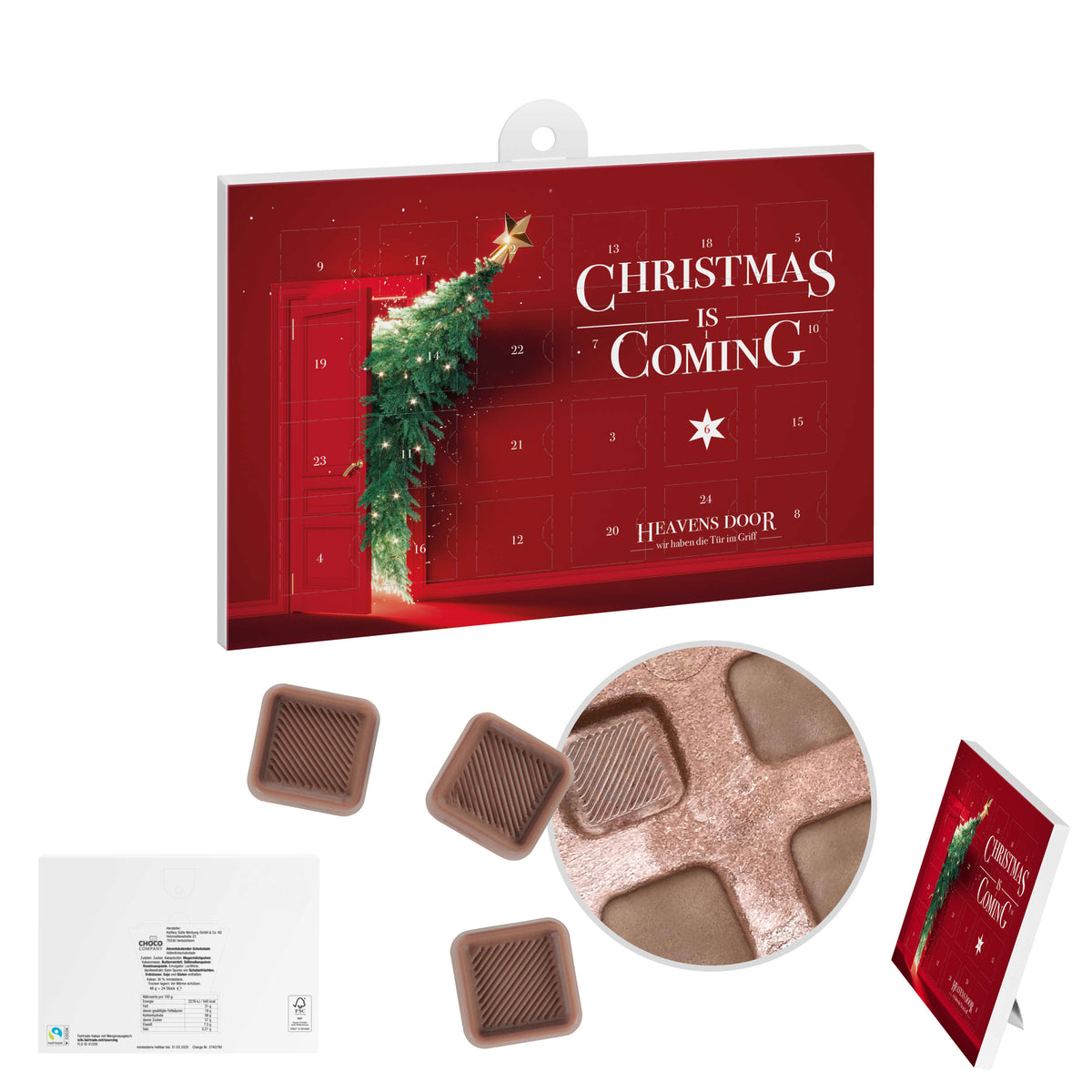 A5 Adventskalender im Querformat mit individuellem Motiv