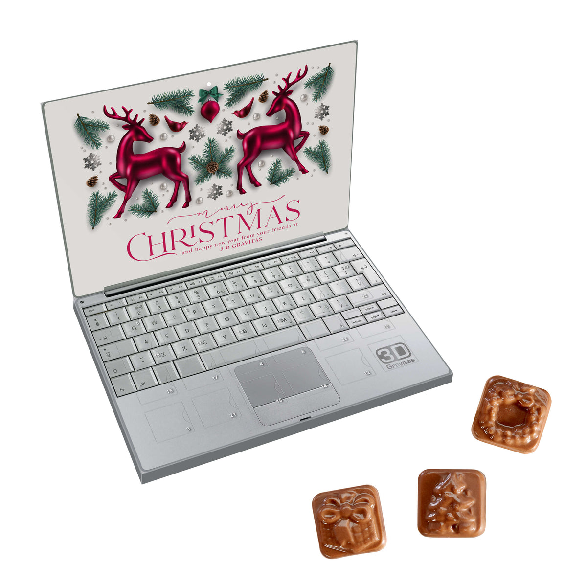 A5 Cover Adventskalender mit rundum bedrucktem Umschlag