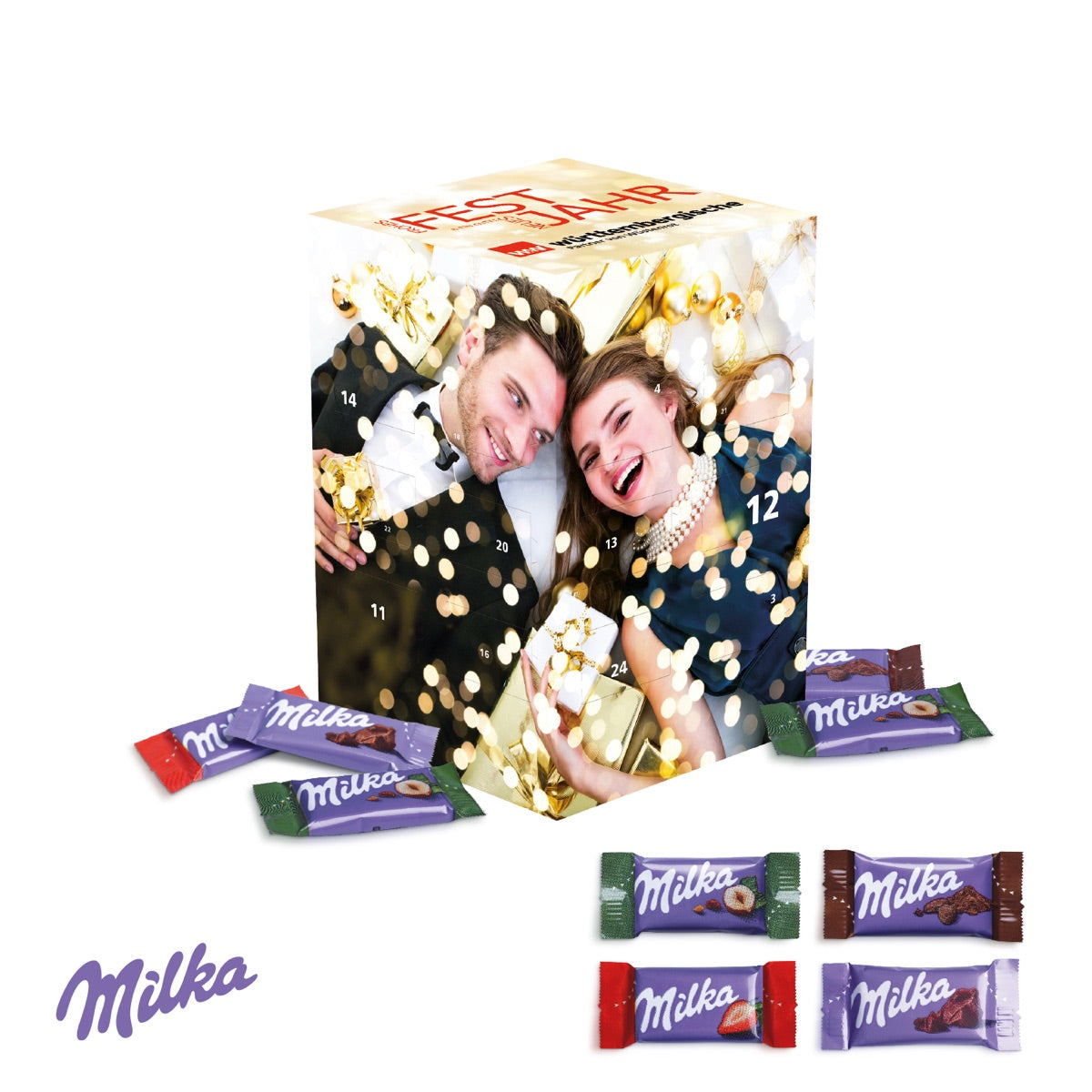 Adventskalender Cube XL mit Milka Schokolade