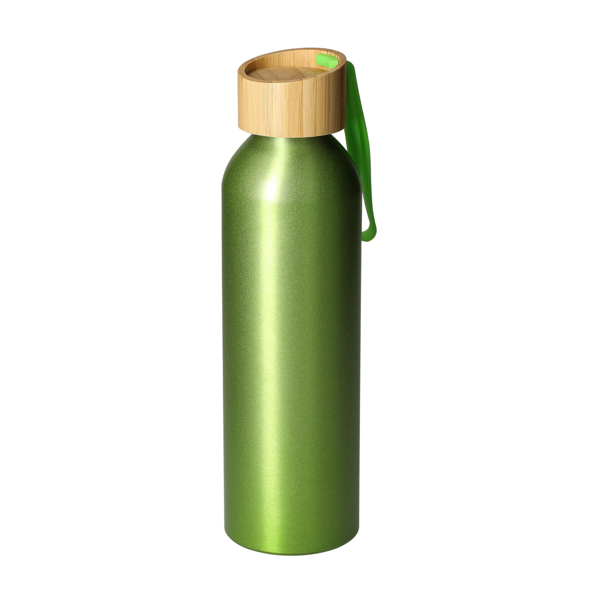 Aluminiumflasche „Bamboo“ 0,6 l – Lime / Natur