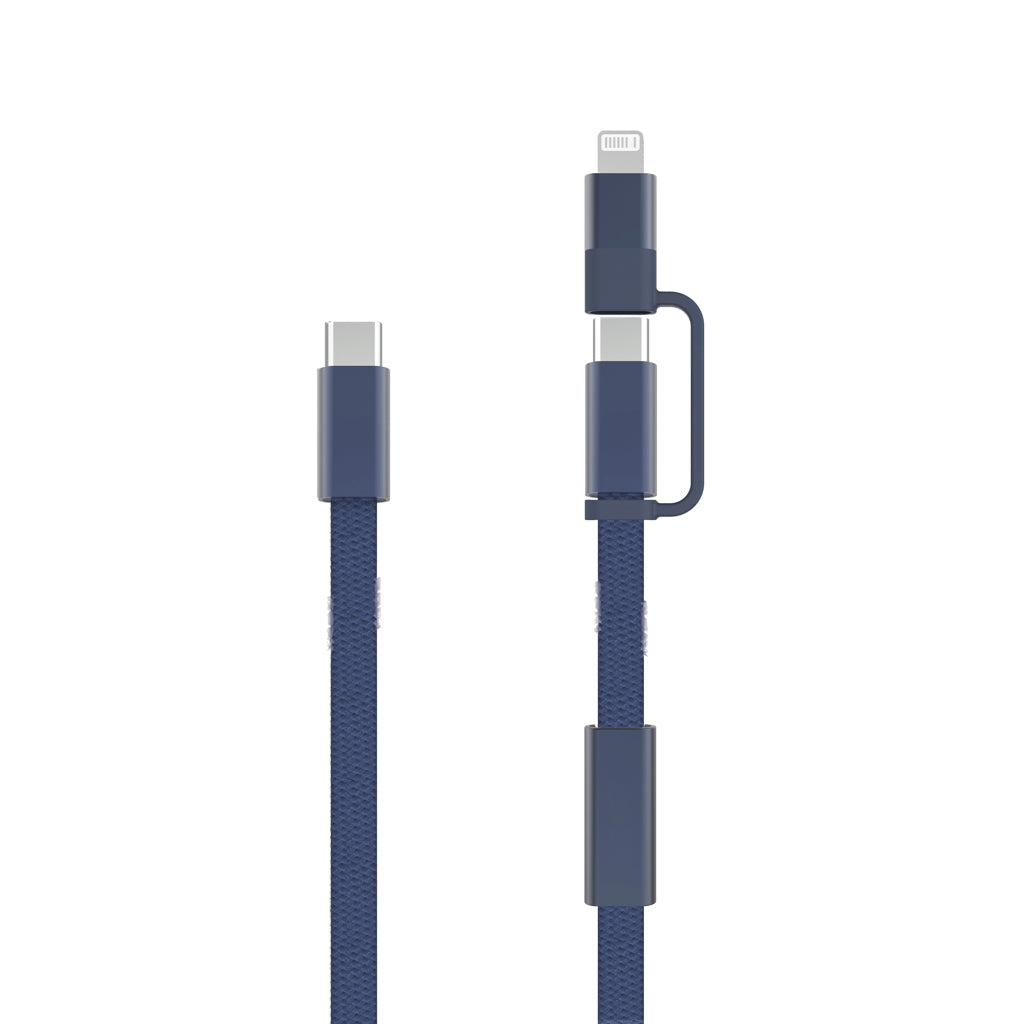 Arc RCS 60W 120cm 2-in-1 Schnellladekabel – blau
