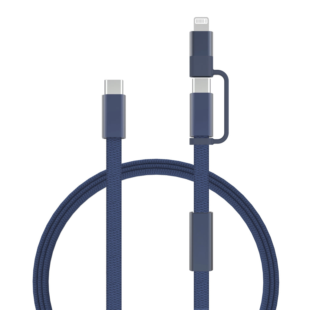 Arc RCS 60W 120cm 2-in-1 Schnellladekabel – blau
