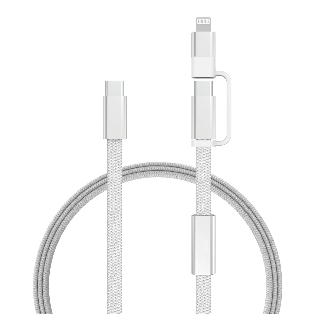 Arc RCS 60W 120cm 2-in-1 Schnellladekabel – grau