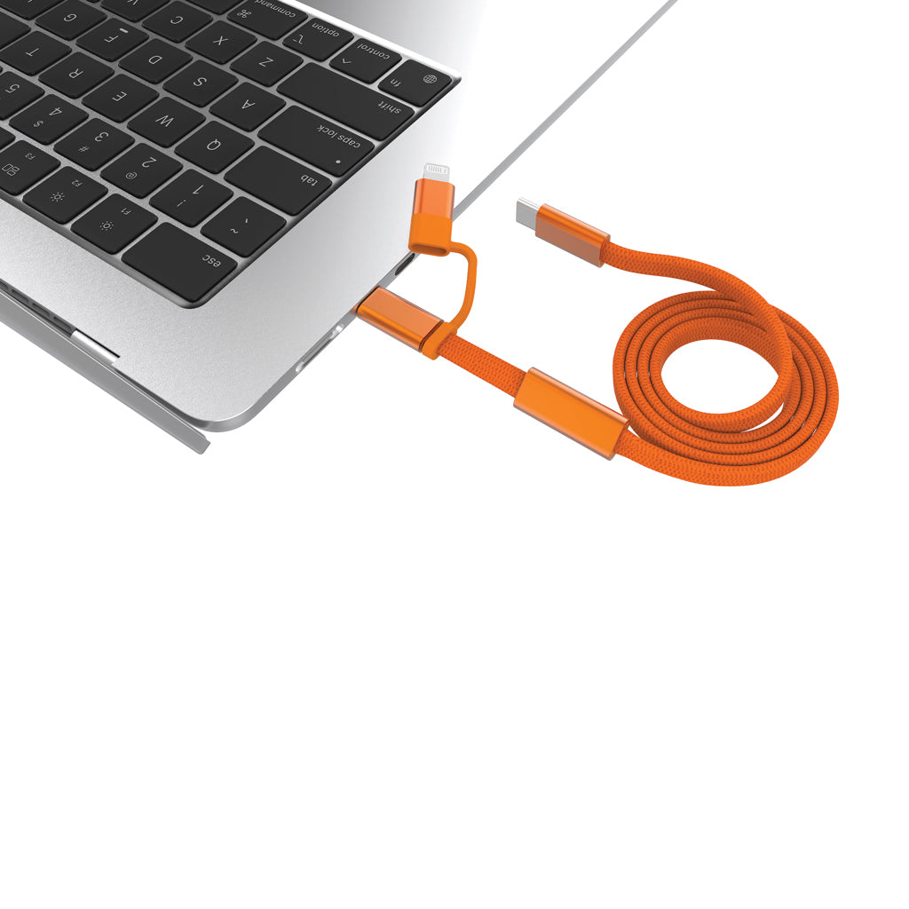 Arc RCS 60W 120cm 2-in-1 Schnellladekabel – orange