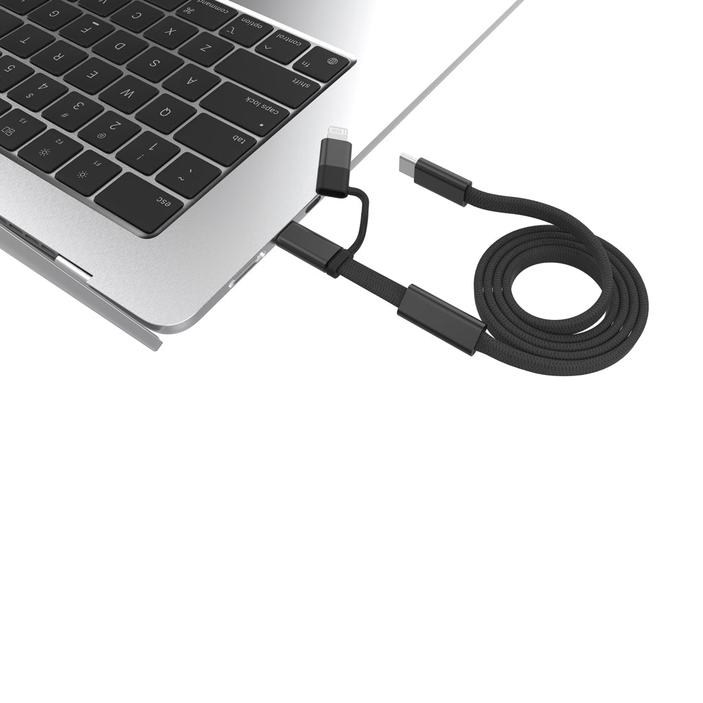 Arc RCS 60W 120cm 2-in-1 Schnellladekabel – schwarz