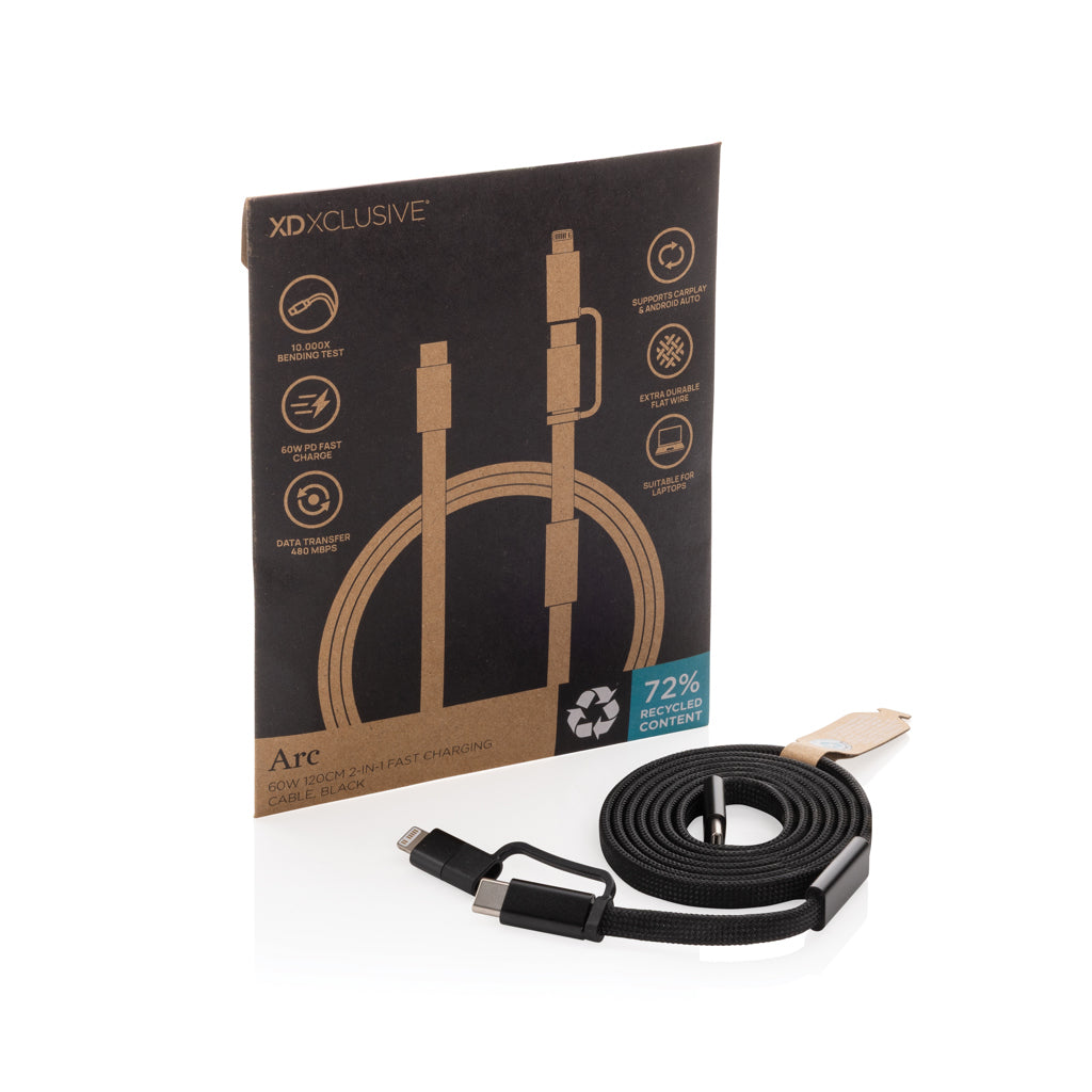 Arc RCS 60W 120cm 2-in-1 Schnellladekabel