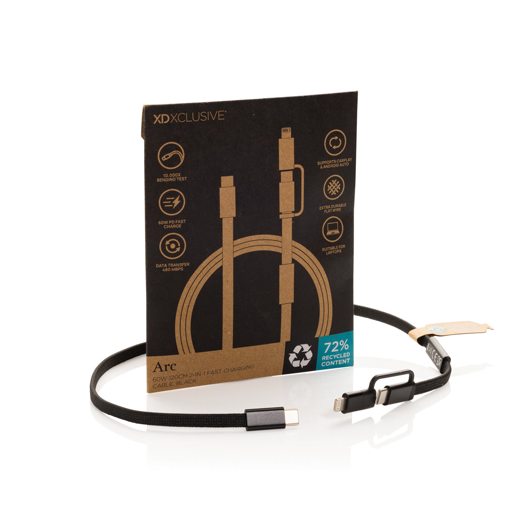 Arc RCS 60W 120cm 2-in-1 Schnellladekabel