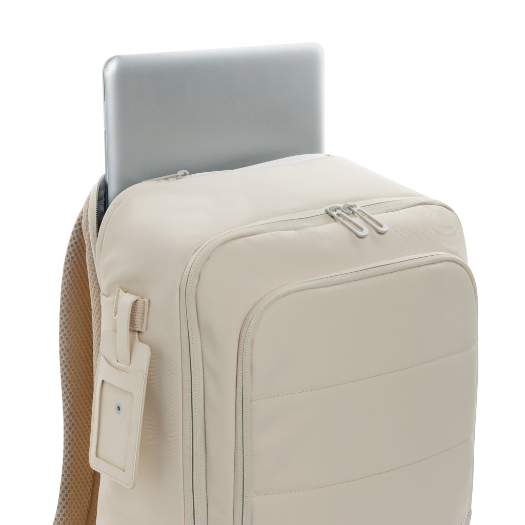 Armond AWARE™ RPET 15.6" Deluxe Laptop-Rucksack – beige