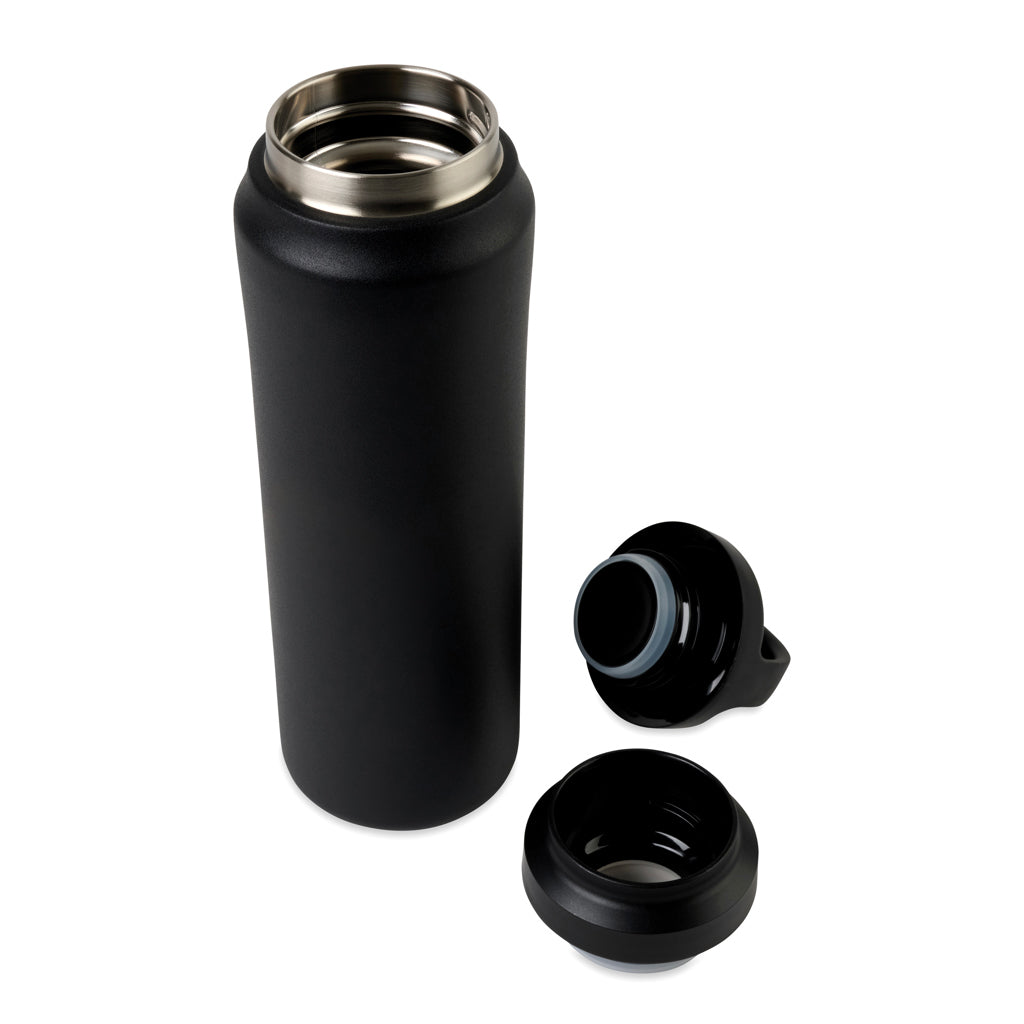 Aviana™ Rowan RCS recycelte Wasserflasche 470ml – schwarz