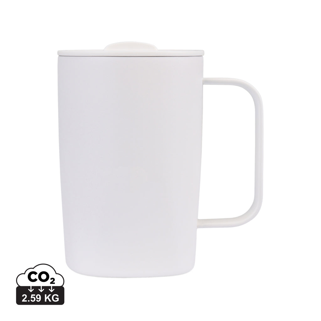Aviana™ Rowan RCS recycelter Becher 450ml – weiß