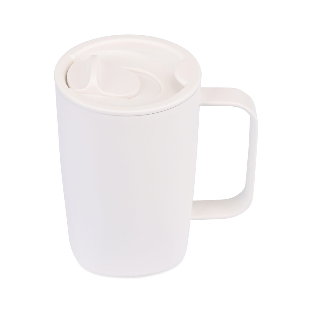 Aviana™ Rowan RCS recycelter Becher 450ml – weiß