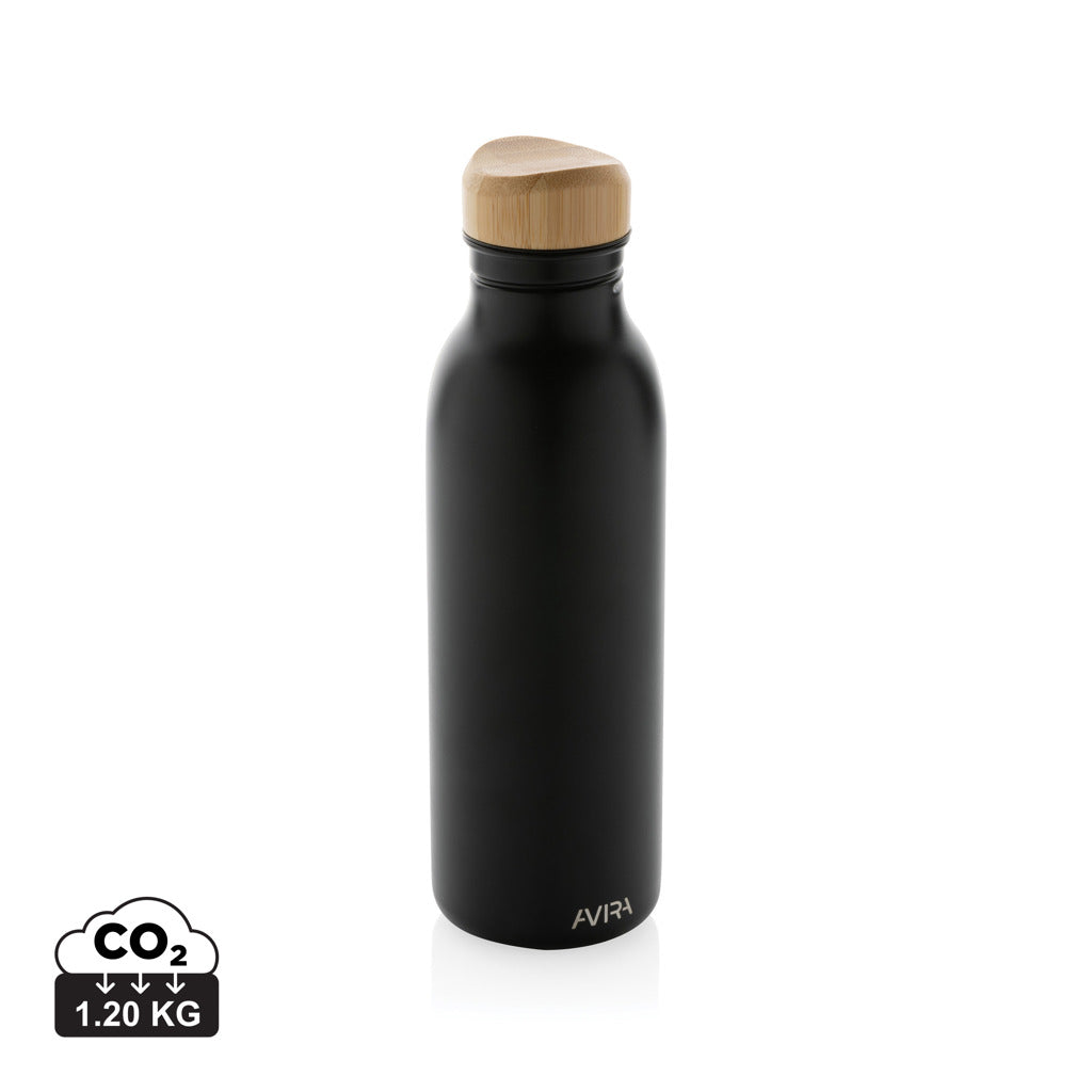 Avira Alcor 600ml Wasserflasche aus RCS rec. Stainless-Steel – schwarz