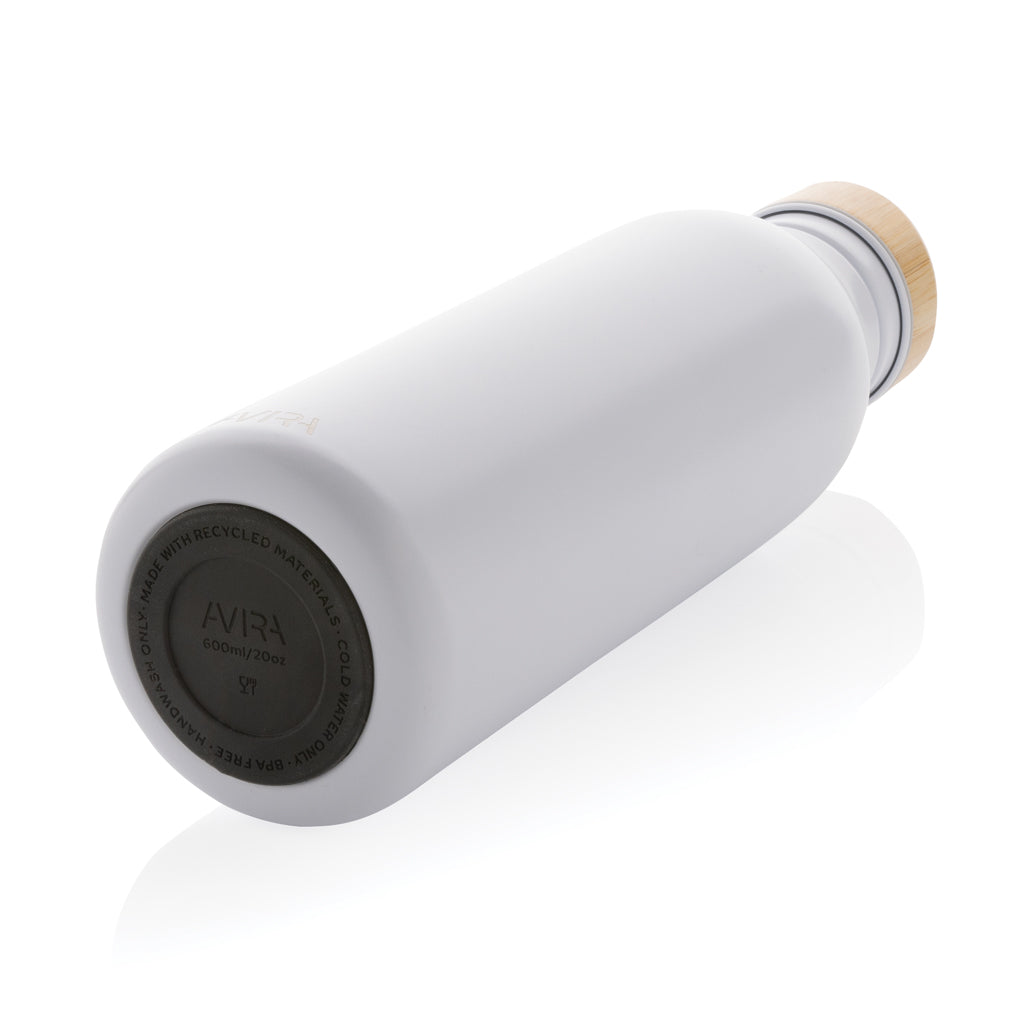 Avira Alcor 600ml Wasserflasche aus RCS rec. Stainless-Steel – weiß