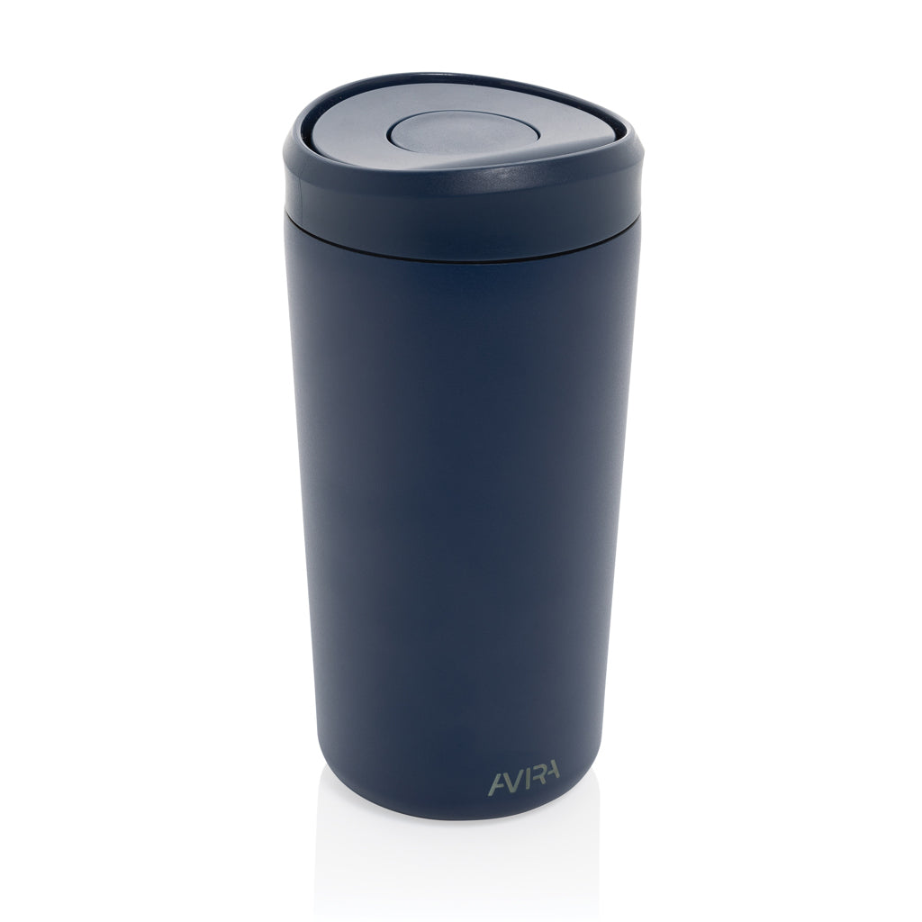 Avira Alix Klickbecher aus RCS rec. Stahl 400ml – navy blau